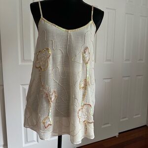 Beautiful spaghetti strap sequence top